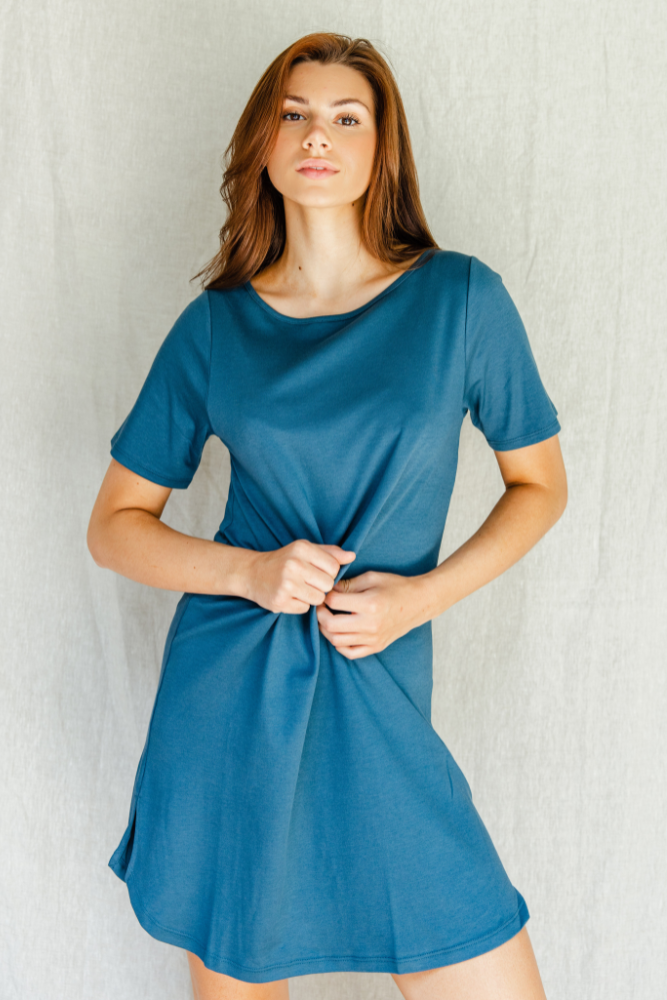 WOMEN'S PIMA COTTON T-SHIRT DRESS