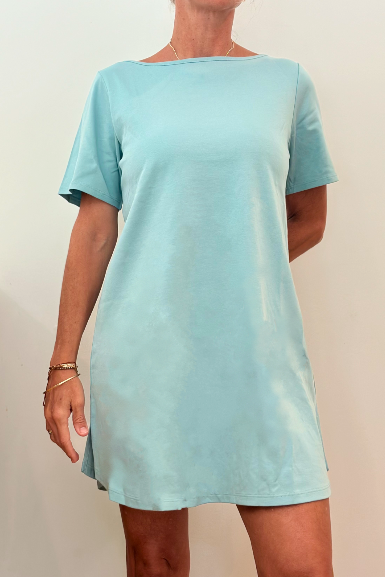 WOMEN'S PIMA COTTON T-SHIRT DRESS