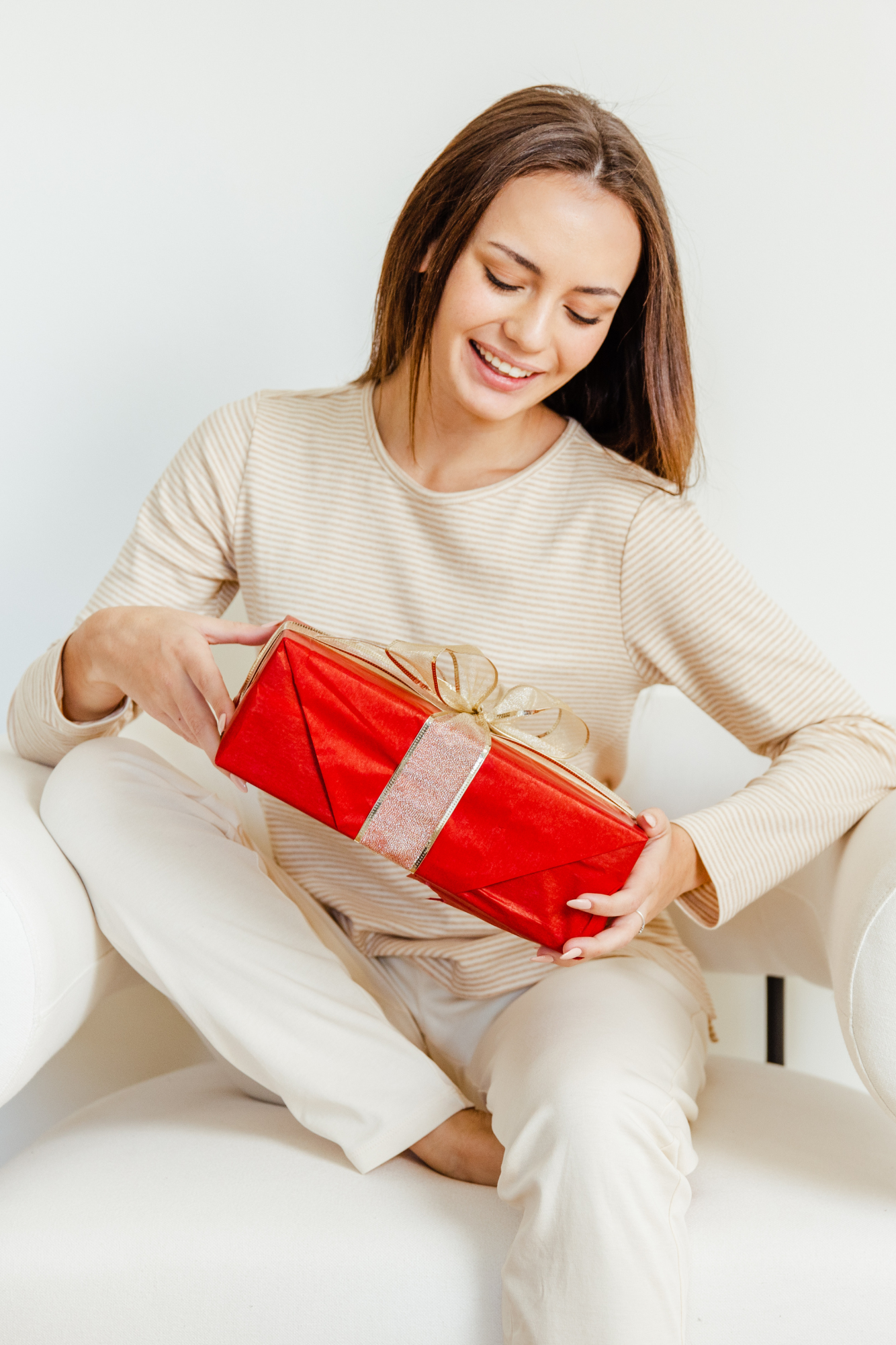 PIMA LONG SLEEVE PANTS SET IN DESSERT BROWN